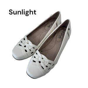 Life Stride Diverse Women SZ 9M White Slip On Flat Shoes
